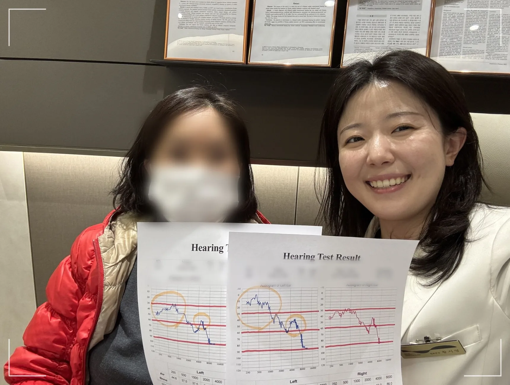 귀 치료 병원 추천 이비안한의원 환자분과의 사진 촬영
