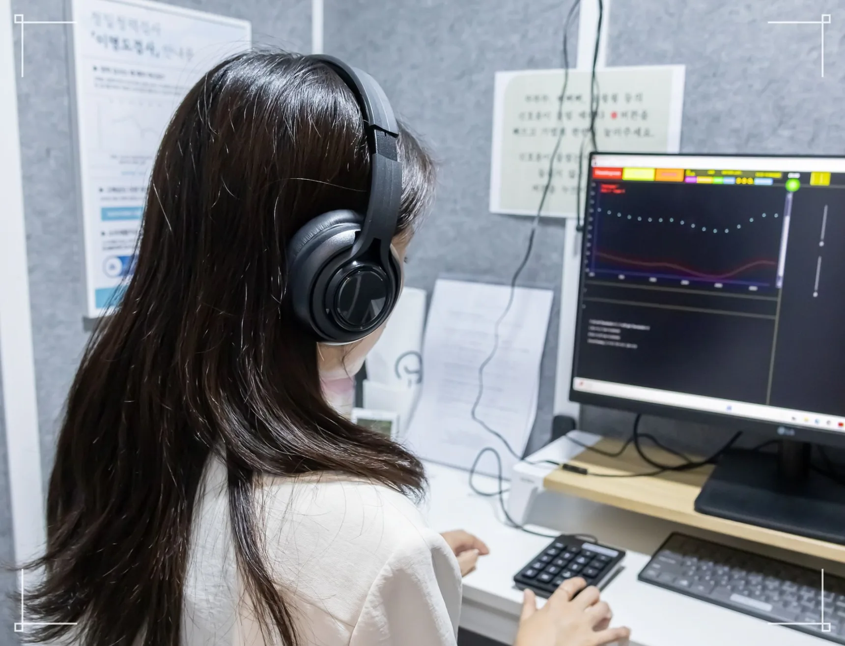 어지럼증 병원 어디로 이비안한의원 메니에르 진단기준 청력 검사 모습