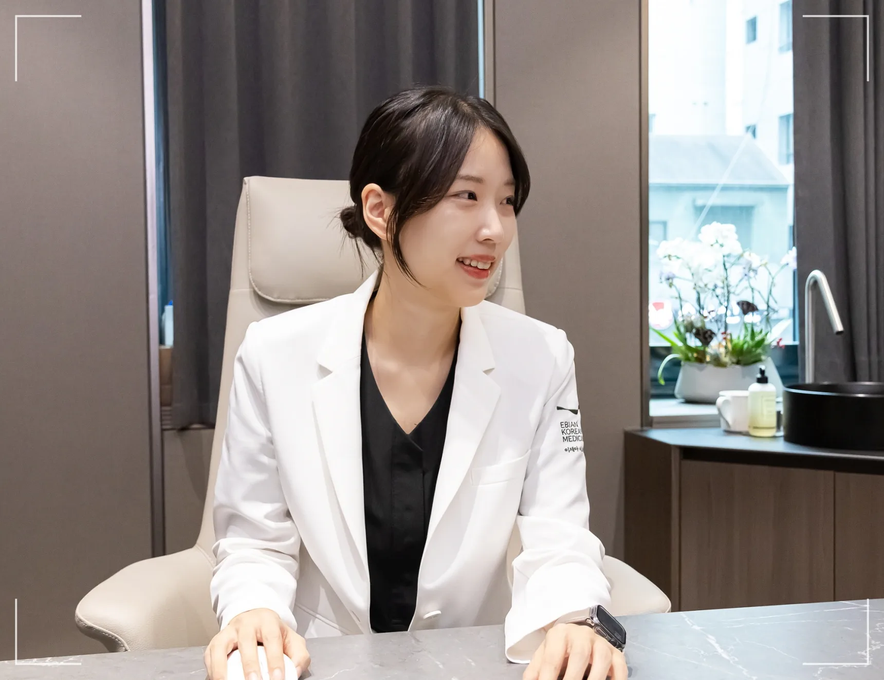 서울 난청 병원 추천 이비안한의원 침 치료 장면